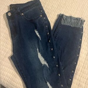 star studded jeans